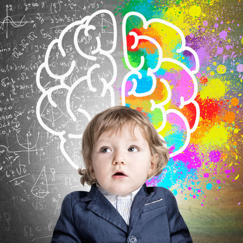 child colourful brain