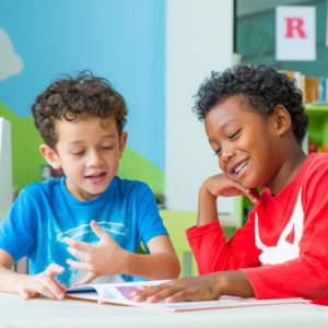 two boys at school