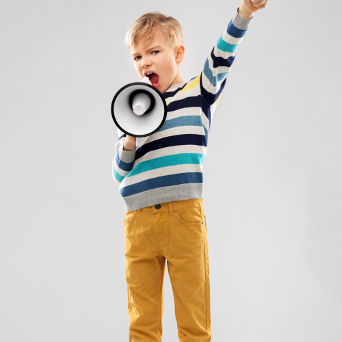 child shouting