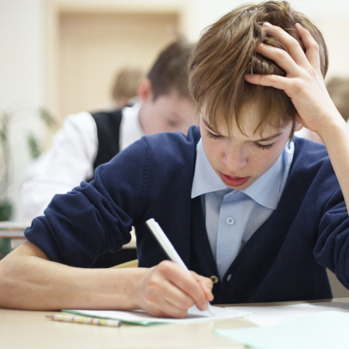 teen struggling at school